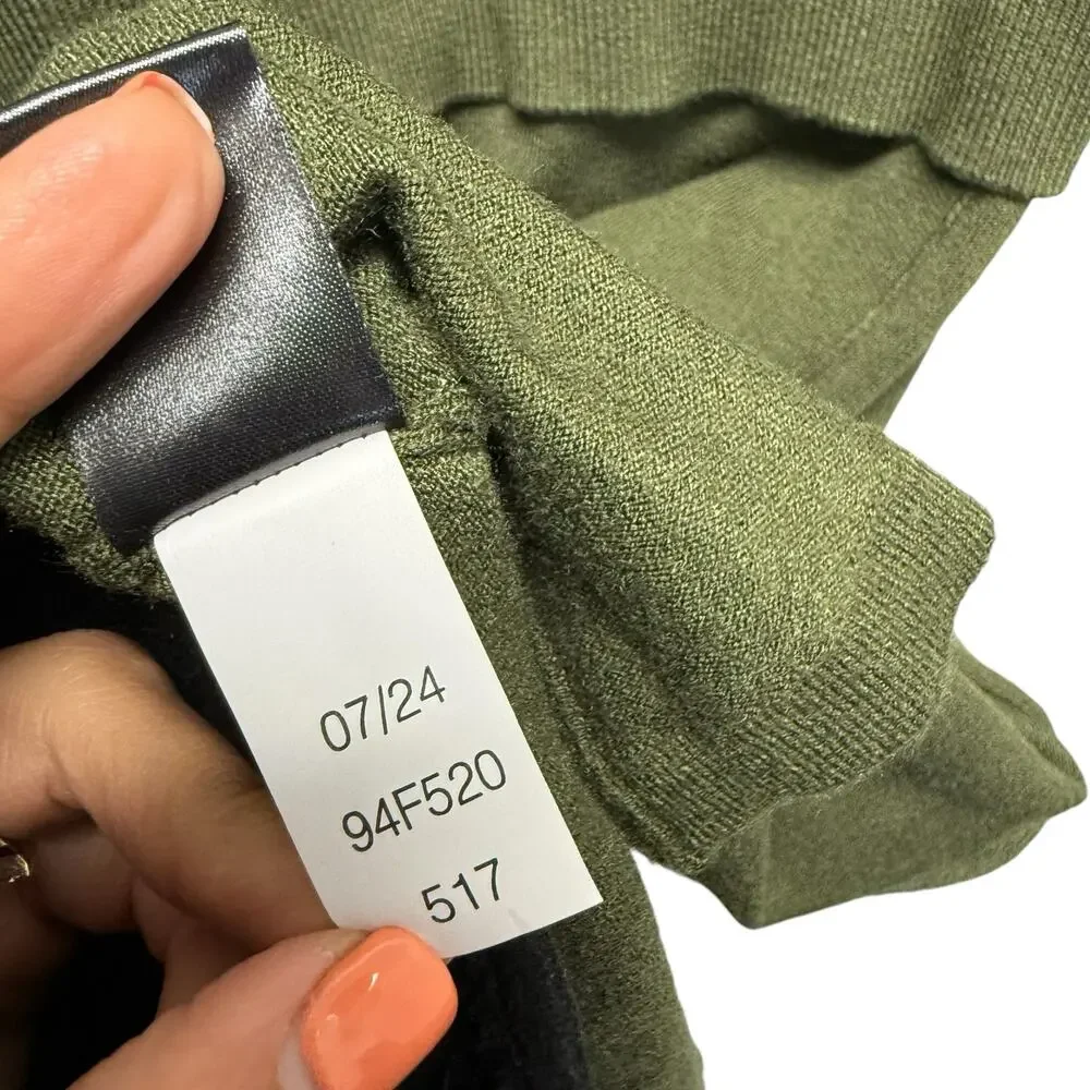NWT Sam Edelman Two-Piece‎ Look Long Sleeve Sweater Dress Green Size XS